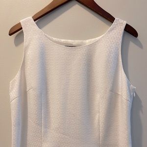 Emily white fit and flare sleeveless dress, size 12